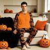 Men's Printed Two-Piece Pajama Set Comfortable Sleepwear for Home