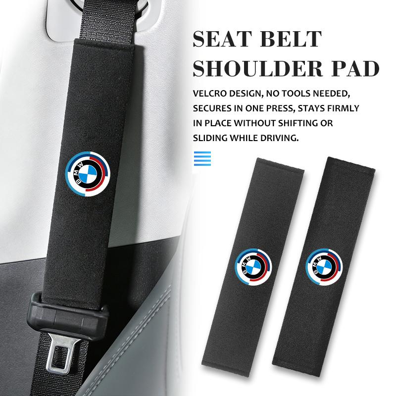 LXXM7 Car Anti-Slip Seat Belt Padding Protector for Driving For BMW E36 E39 E87 E60 E46 E53 E90 F10 F20 F25 F30 X3 X5
