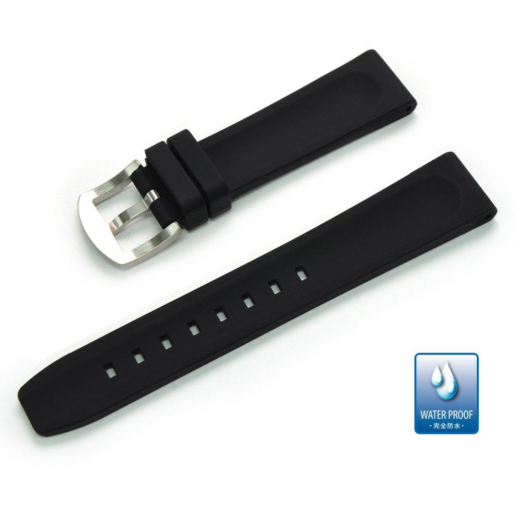MORELLATO BRENTA 20mm Black Silicone Rubber Watch Fully Includes Replacement Tool U4025187019020M Band, Waterproof, [Officially Imported]