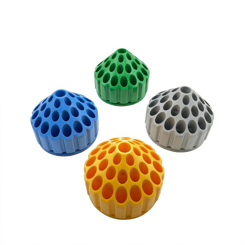 360 Degree Rotating Plastic Storage Box for Nail Drill Bits with Multi Holes Designs Dental Polishing Grinding Head Case