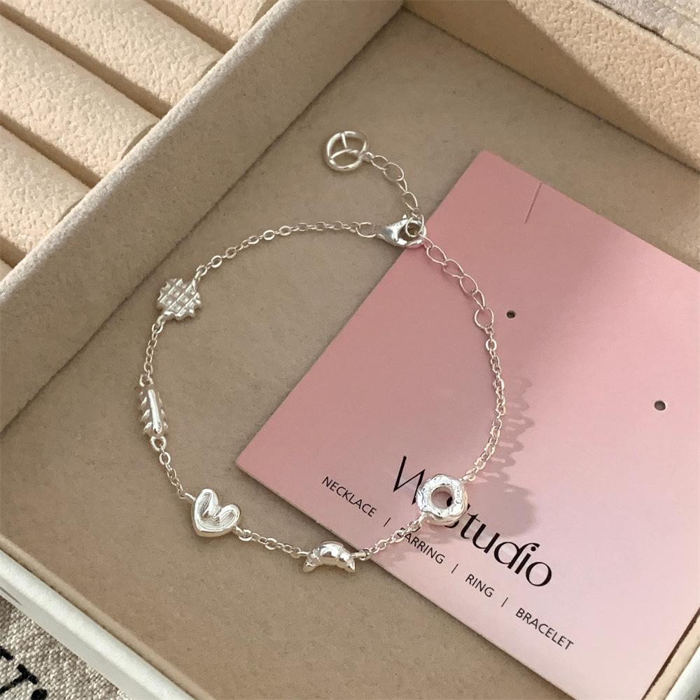 Bread head thin bracelet female design ins wind does not fade jewelry new products
