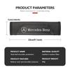 AABIA1 For Benz Leather Car Seat Belt Safety Shoulder Cover Protection Pad Interior Accessories AMG W213 W124 W108 W126 Exclusive W204
