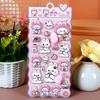 High-Visual-Appeal Cartoon Bunny & Shiba Inu Stress-Relief Squishy PP Toy Decorative Stickers: Kids' Stationery Decal Gifts