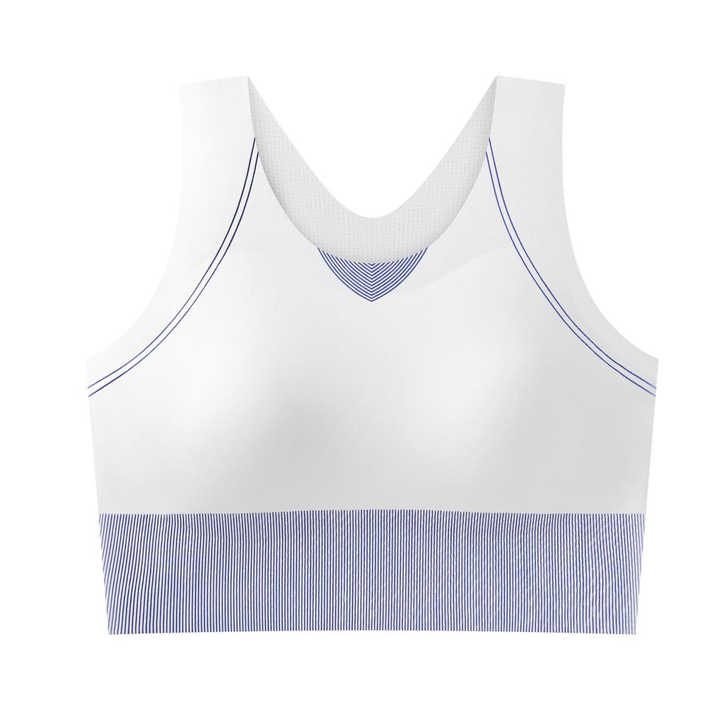 Traceless all-in-one sports underwear women's fixed cup bra thin fitness shockproof running yoga bra vest type