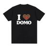 Funny I Love Domo Kun T-shirt Women's Casual Tshirt Retro Short Sleeved Tshirt Street Wear Streetwear Women T Shirts