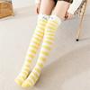 Over Above Knee Socks Long Womens Striped Panda Cat Winter Warm Ladies Girls Black White Funny Thigh High Stockings Christmas
