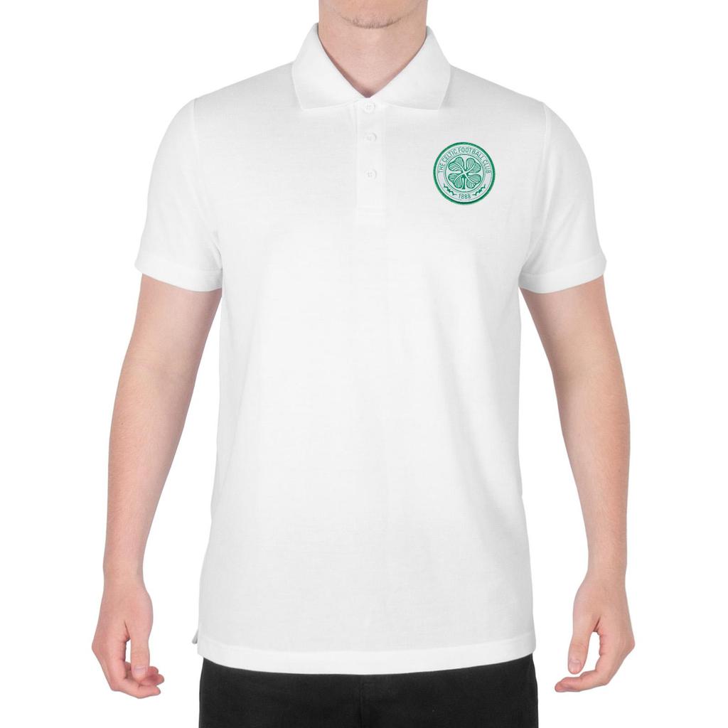 Celtic FC Mens Crest Polo Shirt