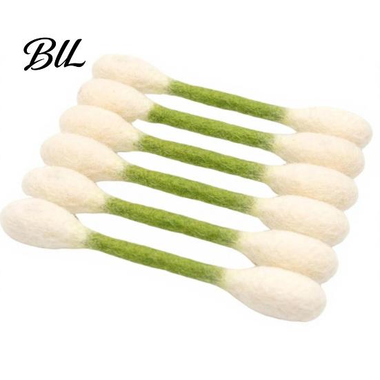 Kitten Kicker Toy 6Pcs Cotton Swab Cat Toys Felt Giant Catnip with Kitty Chew Sticks for Indoor Cats Teething Enrichment