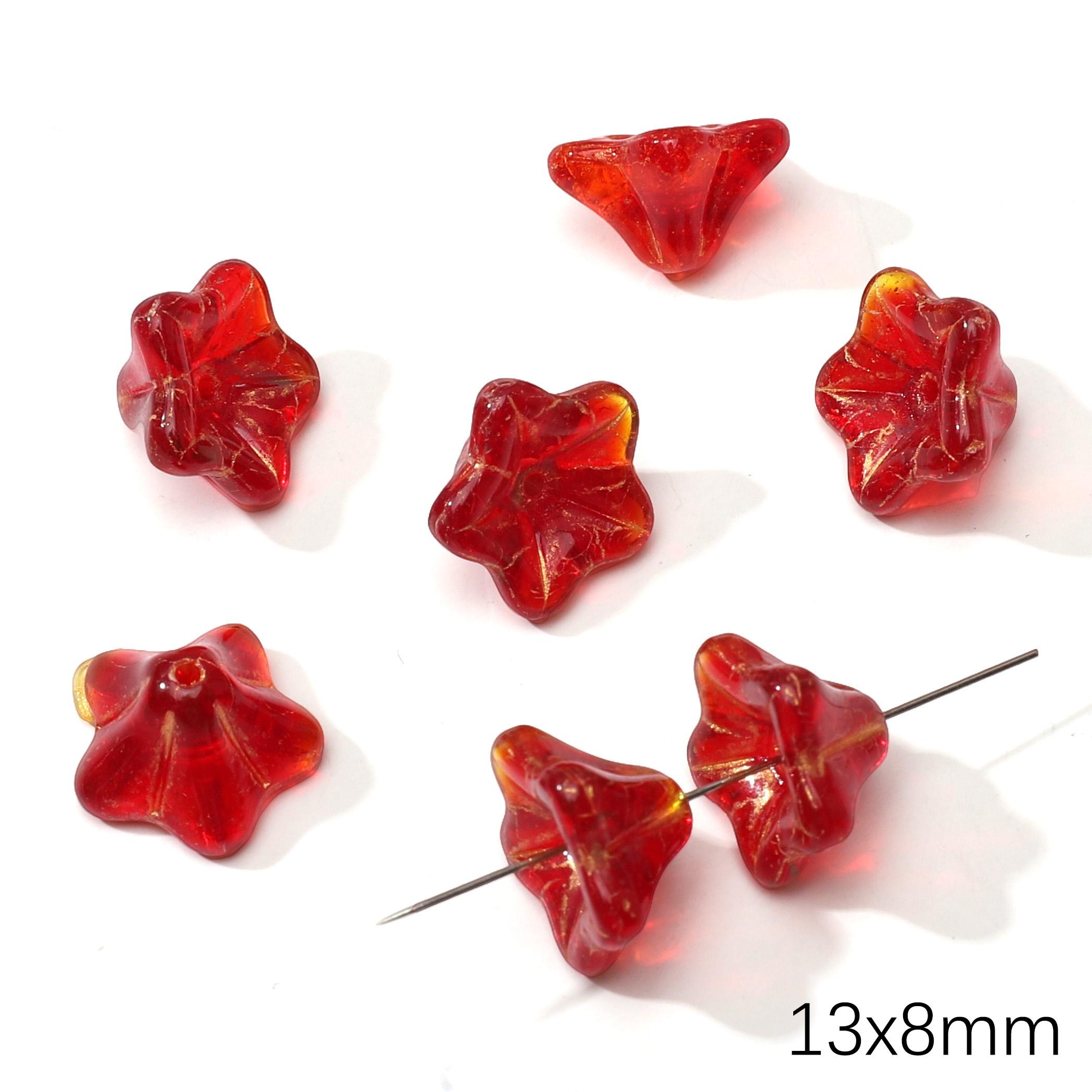 

1-20 шт. Скляні чеські намистини, розсипні намистини-роздільники для виготовлення ювелірних виробів, DIY браслет, намисто 13x8mm 1pc