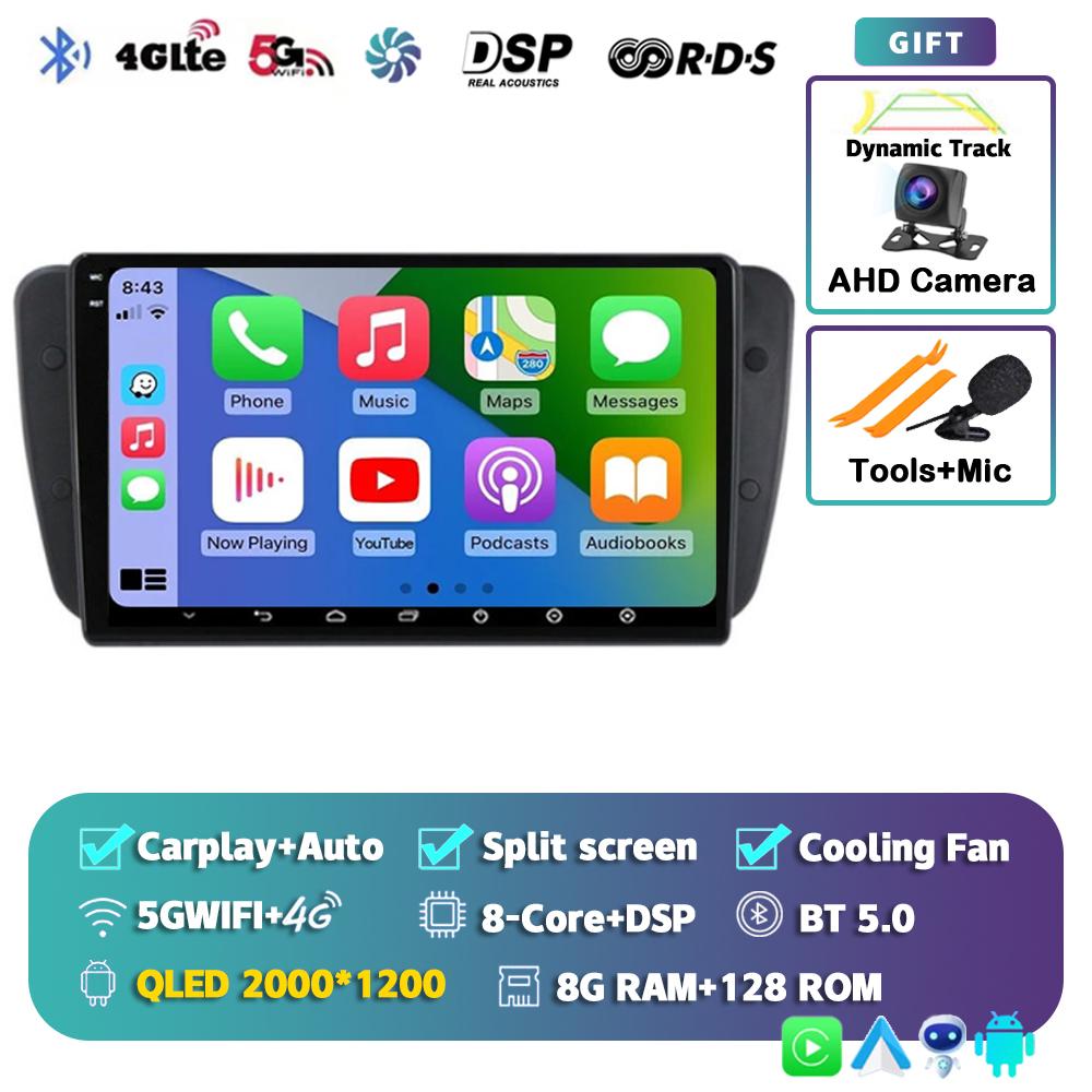 Android 14 Car Radio For Seat Ibiza MK4 6J SportCoupe Ecomotive Cupra 2009 2010 2011 2012 - 2016 Multimedia Video Player Stereo