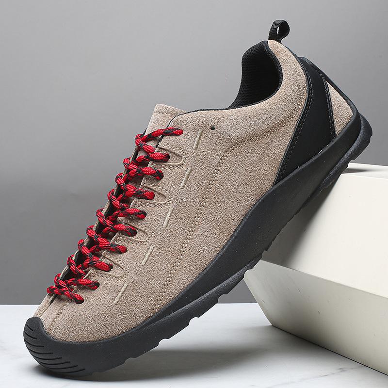 Chic Round Toe Hiking Shoes - Non-Slip, Low-Top Style for Women & Men