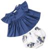 Baby Printed Ruffled Infant Outfits Suit
