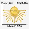 6pcs Sun Heart Cloud Geometric Blank Cabochon Base Pendant Stainless Steel Charms For Jewelry Making Bulk Fit DIY Oil Drop Stone