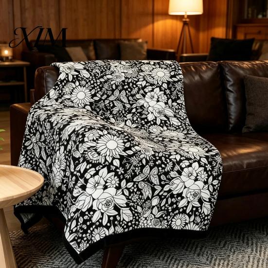 Soft Polyester Blanket for Painting DIY Coloring with 24 Markers, Color Your Own Blanket, 59" X Unique Birthday Gift Kids 45" Cozy Throw Sofa,