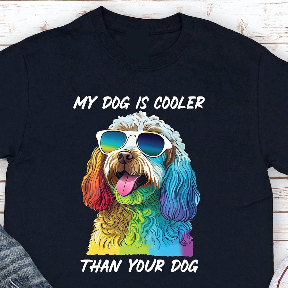 31 Cockapoo Dog Pop Art T-Shirt, Dog Lover T-Shirt, Funny Dog Navy T Shirt Unisex T-Shirt M