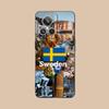 Sweden Flag Mobile Cell Phone Case for Realme 15 14 13 12 11 10 9 Pro Plus T i Lite 5G Colorful Printing Cover Cover Smartphone