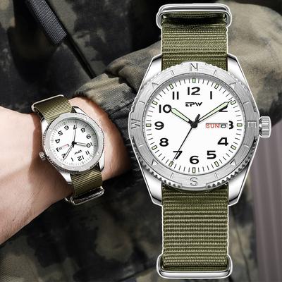 TPW Top Marke Luxus Herren Quarz Uhr Datum Nylon Wasserdicht Leuchtend Militär Sportuhren Für Männer