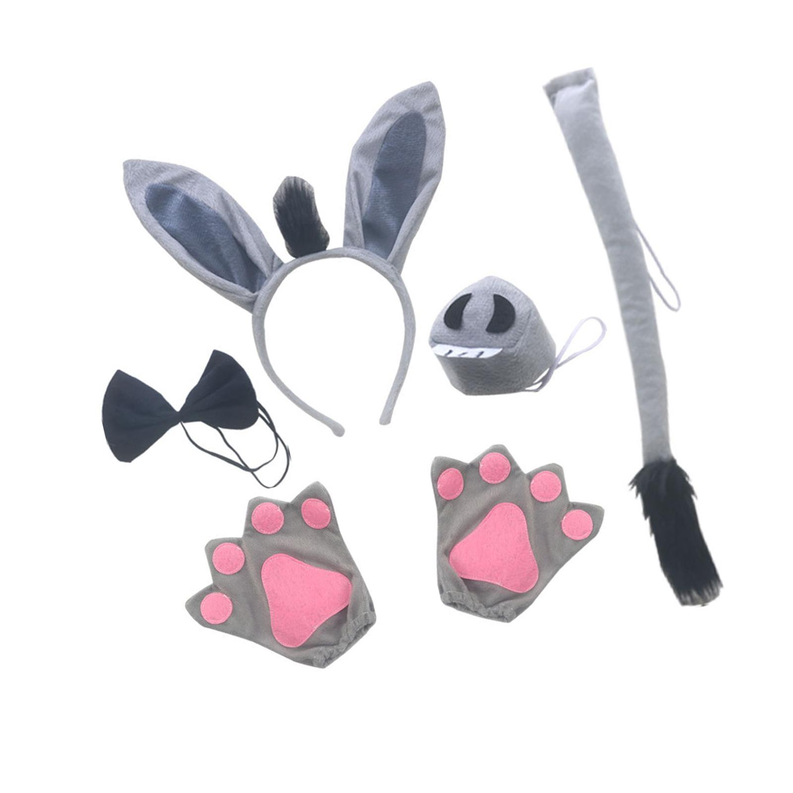 

Halloween Party Costumes Kids Fancy Dress Up Bunny Headband Novelty Bunny