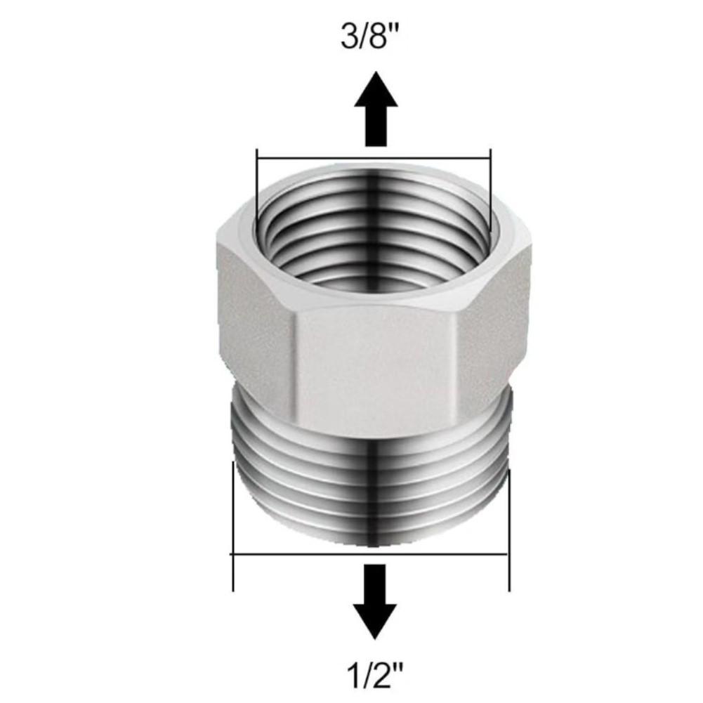 

Plumbing Repair Plumbing Adapter Easy Install Pipe Connector Joint 1 2-inch External Diameter Nickel-plated Brass