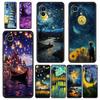 Coque de téléphone pour Xiaomi Mi 14 13 12 11 Lite 13T 12T 11x 11T 10T Pro 9T Note 10 Lite Housse souple en silicone Nuit étoilée van gogh