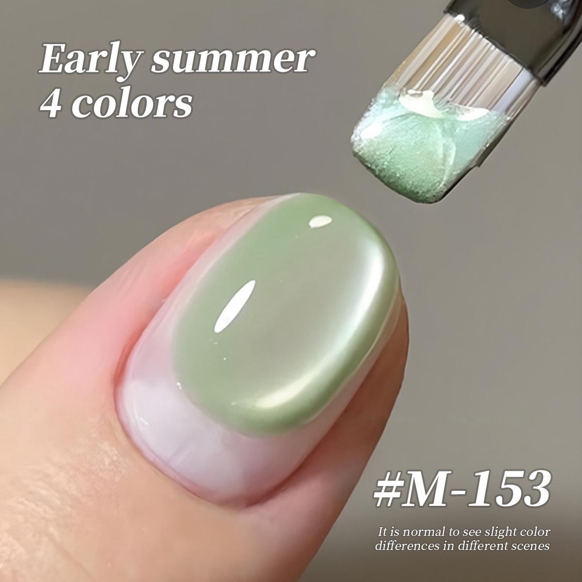 

2025 Гель-лак «Кошачий глаз» телесно-розового цвета: Эффект прозрачных ледяных хрустальных стеклянных бусин