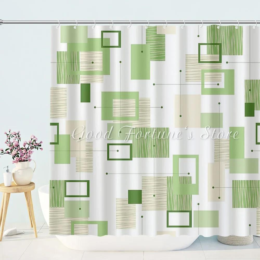 

Modern classic green shower curtain 90x180 cm