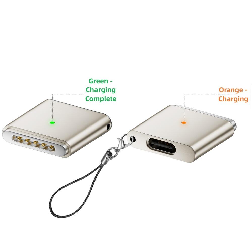 Indicator Light USB Type-C Converter Laptop Connector for MacBook Air/Pro 13 14 15 16 M1/M2/M3/M4