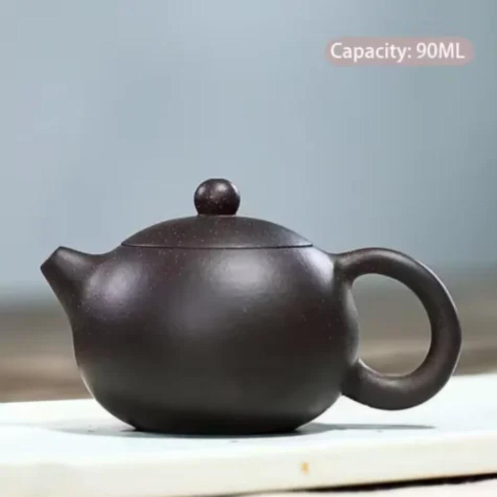 100ml Yixing Boutique Purple Clay Teapot Ball Shaped Infuser Xishi Tea Pot Beauty Kettle Customized Zisha puer Tea Set Authentic