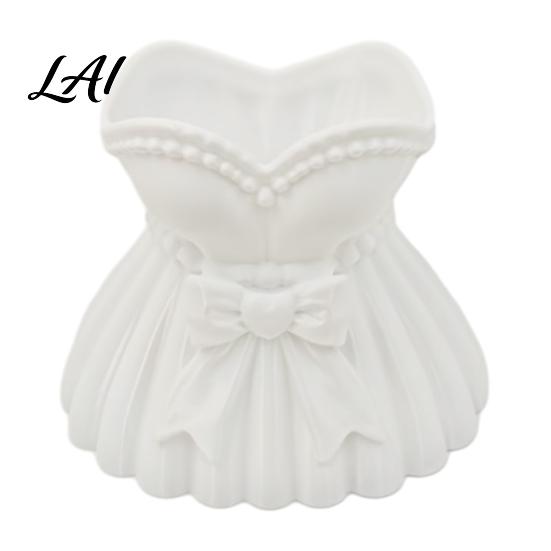 Desktop Stationery Holder Wedding Dress Vase 3D Printed PLA Makeup Brush Storage Dressing Table Accessory Box Decorative Cosmetic Container