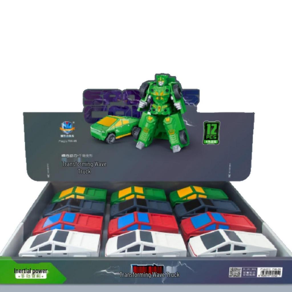 706-95 Ni Le Little Captain Transforming Sound & Light Inertia Pickup Truck Toy