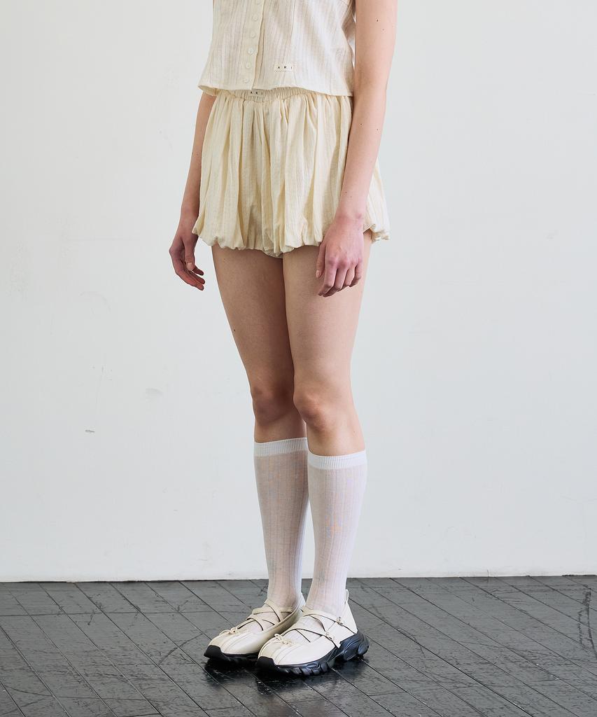 Alikim Cuddly Balloon Skirt Pants/Beige