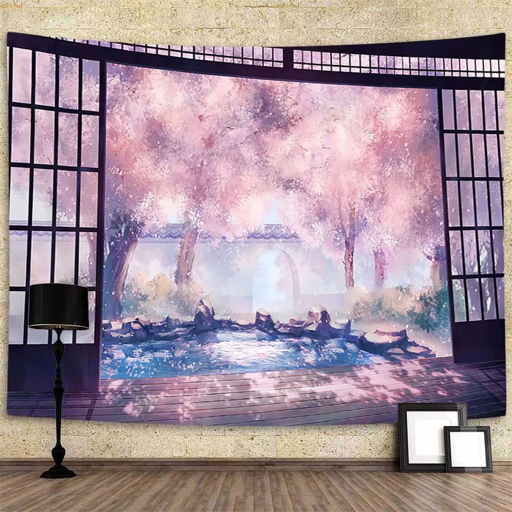 Tapestry very large wall hanging Japan 75x100