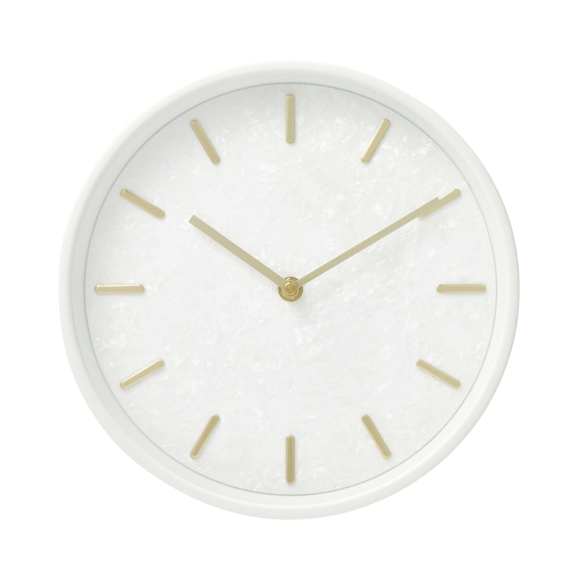 

Francfranc Sparkle Wall Clock, White, Perfect as a Gift for New Life