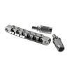 FLEOR Set of Vintage LP Guitar Bridge and Tailpiece Set for LP Electric Guitar Parts Chrome /Black