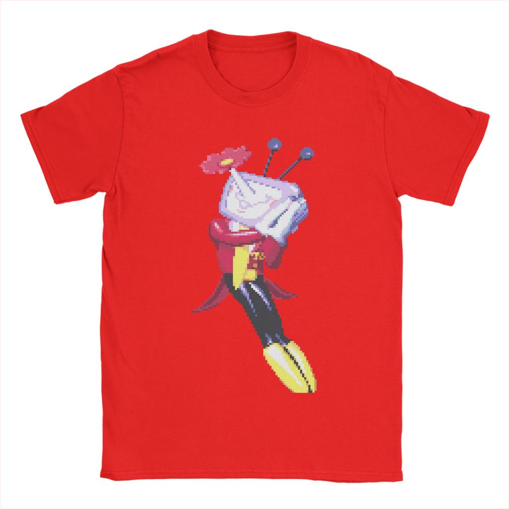 Tenna Blossom Deltarune T Shirts Unisex Pure Cotton Casual TShirts Round Collar Tees Short Sleeve Clothing Printed