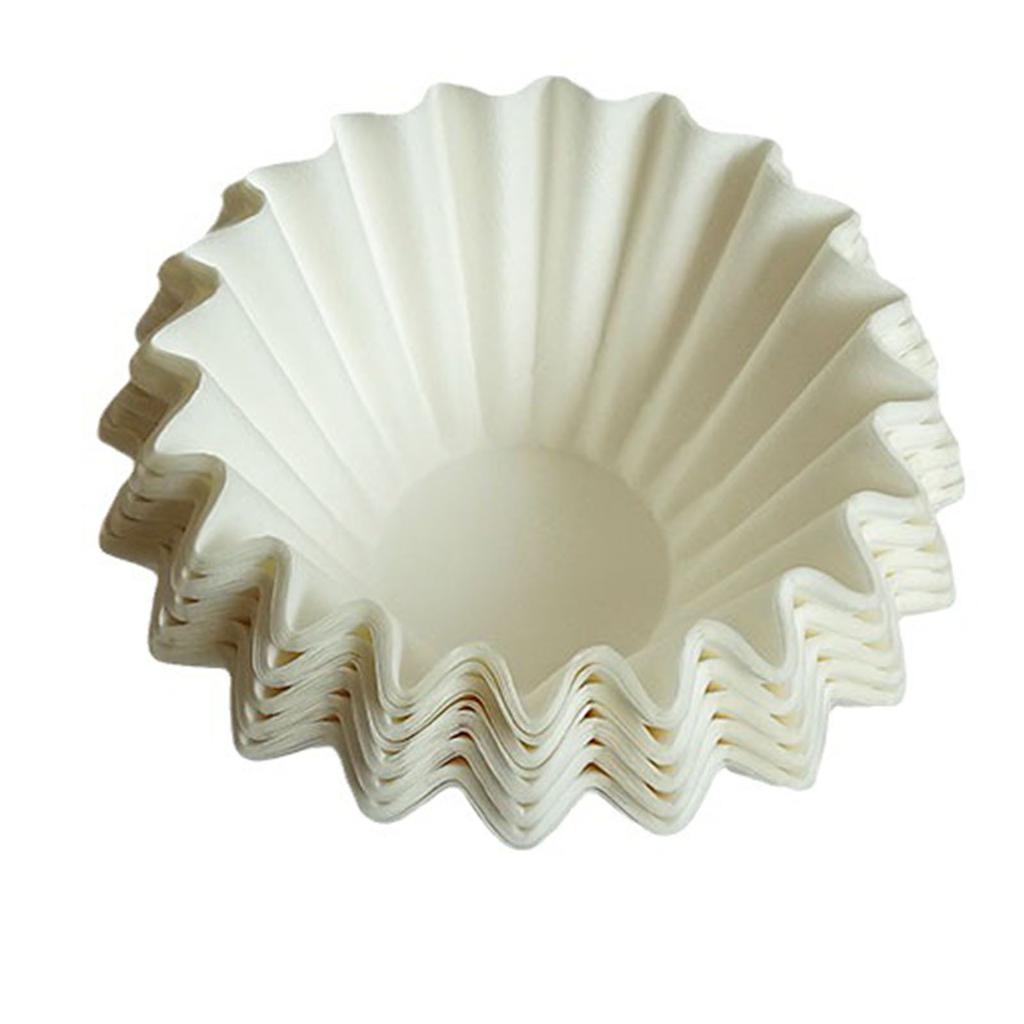 100 Buc Hârtie Filtru Cafea 185mm De Unică Folosință Formă Rotundă Strecurătoare Cafea pentru Băuturi Acasă