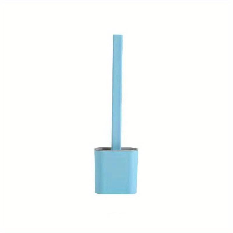 1 Set, Water-proof Base, Toilet Brush with Holder Set, Floor-to-ceiling or Wall-mounted Toilet Brush with Long Handle,
