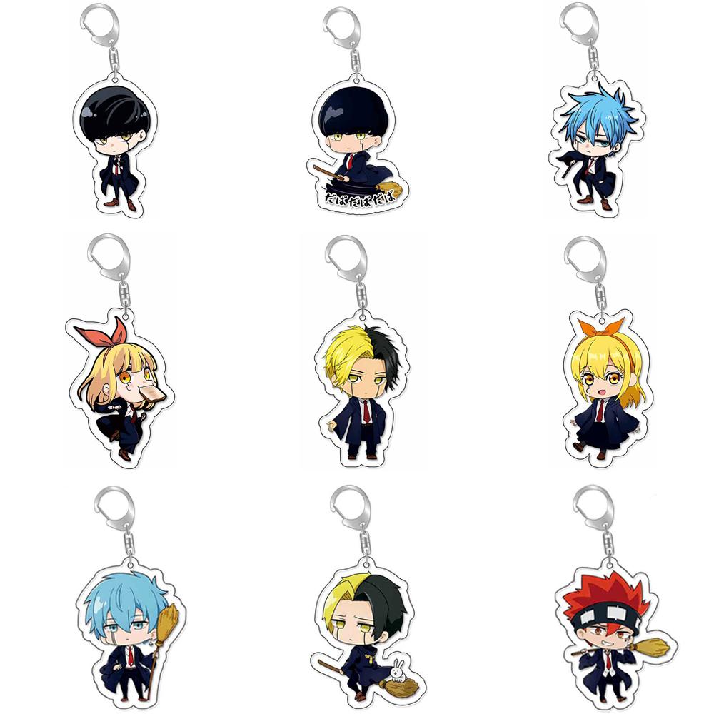 Chaveiro de Anime Mashle Magia e Músculos Mash Burnedead Chaveiro de Desenho Animado Acessórios para Bolsa
