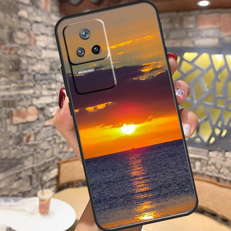 Summer Beach Sunset On Sea Case For Xiaomi 14T Pro 13T 11T 12T 13 14 15 Ultra POCO X6 X7 Pro X3 X5 M6 F5 F6 Pro Cover