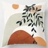 Home Decor Women & Plants Geometric Digital Print Pillowcases Pattern Cushion Cover Suitable For Sofa Bedroom Car Pillow Cover