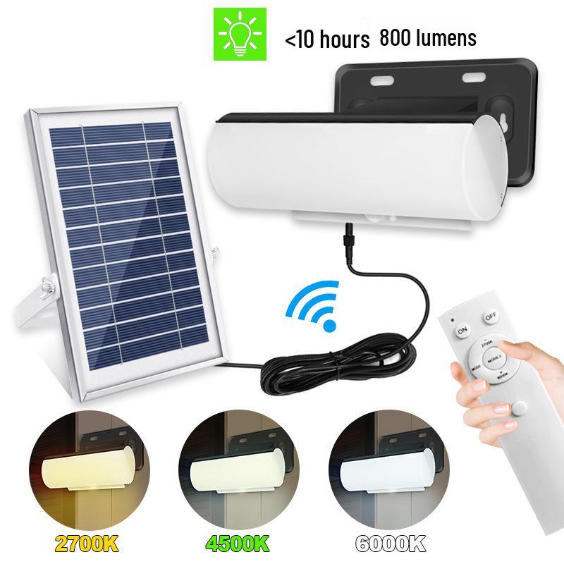 Three-Color Solar Induction Wall Light: Waterproof Indoor/Outdoor Garden & Courtyard Lighting