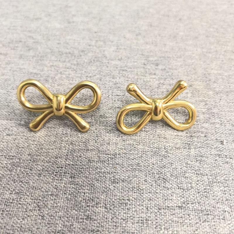 Simple Metal Cabinet Knob Drawer Pulls Bowknot Shape Furniture Decorative Handle for Kitchen Cupboard Wardrobe