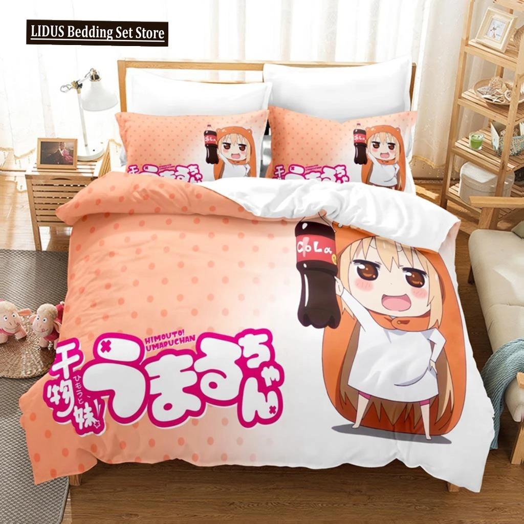 3D The Himouto! Umaru-chan Beding Sets Soft with Soft Fabric Duvet Cover Set With Pilowcase Twin Ful Quen King Bedclothes Bed Linen