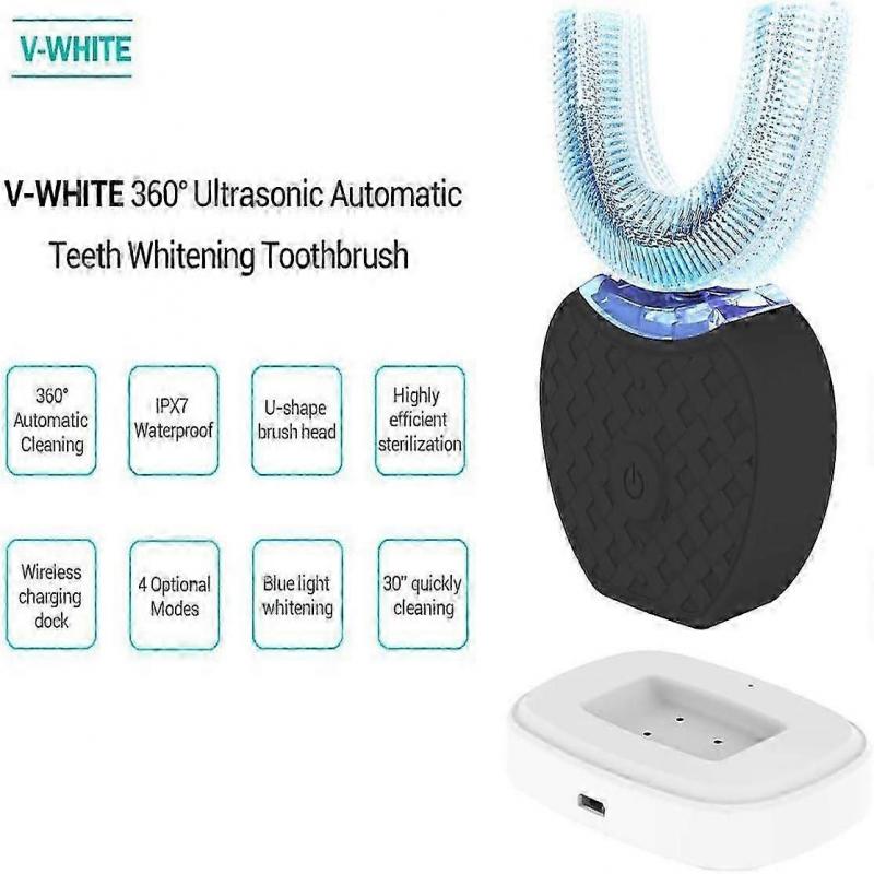 Sonic Pro Ultrasonic Toothbrush ADA Accepted U Shaped Design 360° Bristles Rechargeable And Waterproof