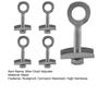 5Pcs Bicycle Chain Adjuster High Strength Rustproof Strong Universal Metal Bolt Fastening Accessories Bike Chain Tensioner Fastener Bolt