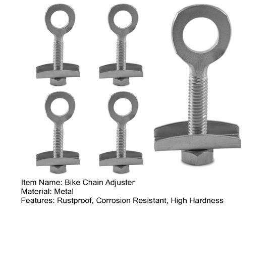 5Pcs Bicycle Chain Adjuster High Strength Rustproof Strong Universal Metal Bolt Fastening Accessories Bike Chain Tensioner Fastener Bolt