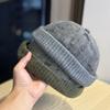 New Japanese-style Vintage Jacquard Knitted Hat for Women, Korean Version, Autumn Fashion, Versatile, Face-slimming Woolen Hat, Artist Hat