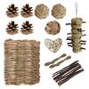 Kit de Brinquedo Mastigável Animal Inócuo Brinquedo de Brincar para Pequenos Animais Brinquedo para Moer Dentes de Pet para Hamsters e Pássaros