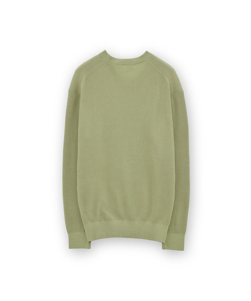 Beulaunyadeu High Density Crewneck Knit, Olive Gray