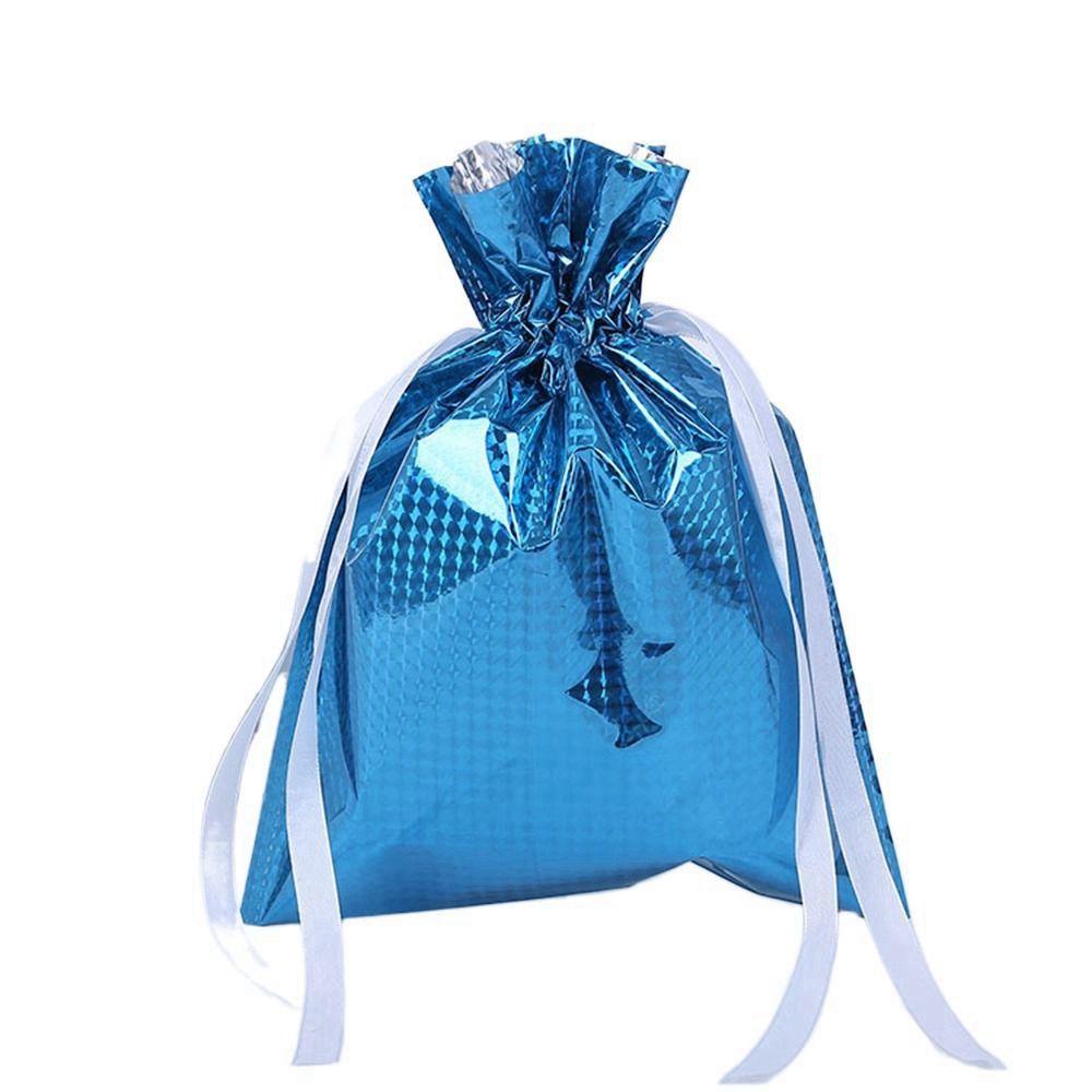 Gold Drawstring Snowman Elk Snowflake Goods Candy Wrapping Gift Bag Packaging Bag Christmas Gifts